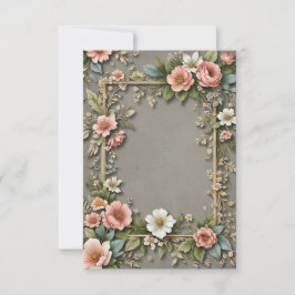 濃い灰色の背景の花の結婚花束 招待状