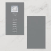 濃い灰色(標準) -ビジネス 名刺 (正面/裏面)