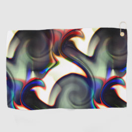 濃い煙または着色されたtで螺旋状に空洞 ゴルフタオル