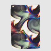 濃い煙または着色されたtで螺旋状に空洞 ゴルフタオル (正面)