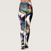 濃い煙または着色されたtで螺旋状に空洞 レギンス (裏面)