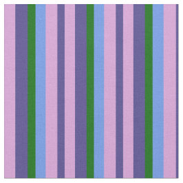 濃い石板ブルー、プラム、コーンフラワーブルー&グリーン ファブリック