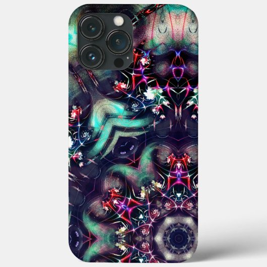濃い砂の上の紫色のグラデーションの枝メダリオン Case-Mate iPhoneケース (裏面)