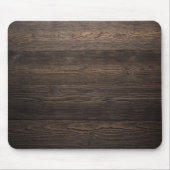 濃い素朴茶色の木材の外観のテクスチャ マウスパッド (正面)
