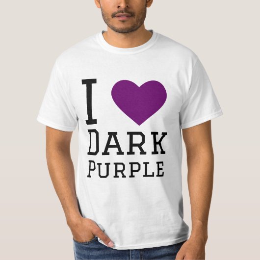 濃い紫が好き Tシャツ (正面)