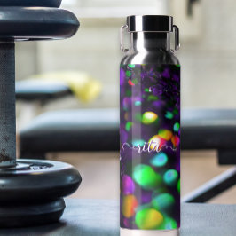 濃い紫きらめく ウォーターボトル