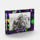 濃い紫きらめく フォトブロック (左)