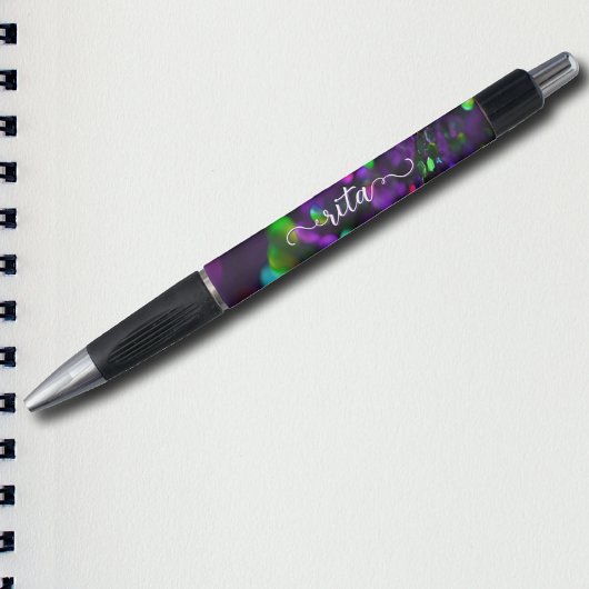 濃い紫きらめく ボールペン