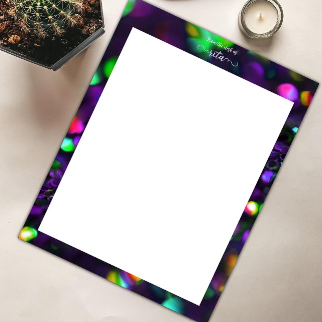 濃い紫きらめく レターヘッド (クリエイターアップロード済み)