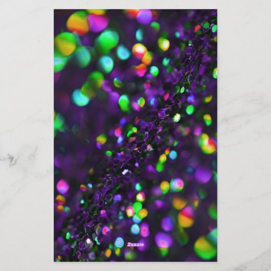 濃い紫きらめく 便箋 (裏面)