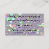 濃い紫きらめく 名刺 (裏面)