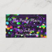 濃い紫きらめく 名刺 (正面)