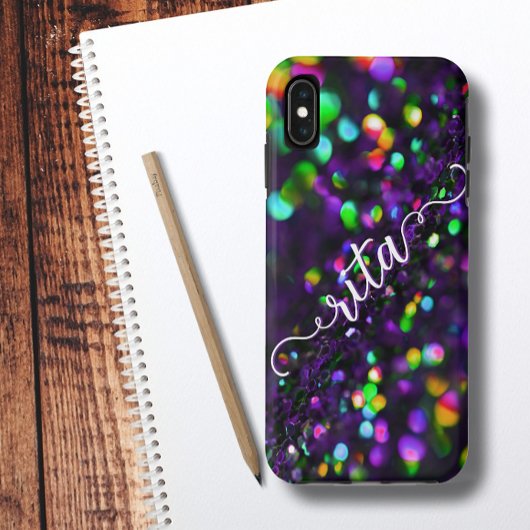 濃い紫きらめく Case-Mate iPhoneケース