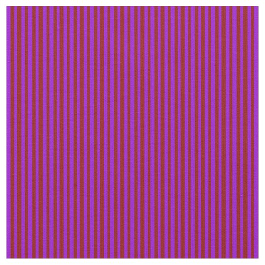 濃い紫と濃い赤の色のストライプ ファブリック (クローズアップ)