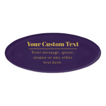 濃い紫と金ゴールドの会社名または挨拶