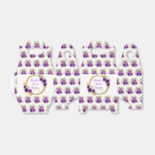 濃い紫と金ゴールドエレガントの花Sweet sixteen フェイバーボックス (折り畳みなし)