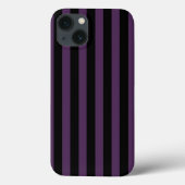 濃い紫と黒のストライプケースマテiPhoneケース Case-Mate iPhoneケース (裏面)