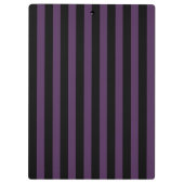 濃い紫と黒のストライプ クリップボード (裏面)
