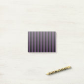 濃い紫と黒のストライプ ポストイット (デスク上)