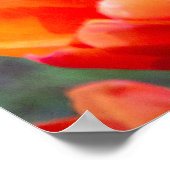 濃い紫のチューリップ ポスター (角)