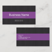 濃い紫のプロフェッショナル名刺 名刺 (正面/裏面)