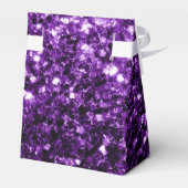 濃い紫の光沢のあるフェイクグリッターの輝き フェイバーボックス (裏面サイド)