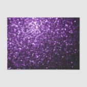濃い紫の光沢のあるフェイクグリッターの輝き 薄葉紙 (正面)