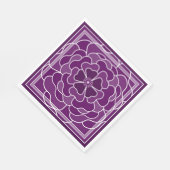 濃い紫の抽象芸術 スタンダードランチョンナプキン (角)