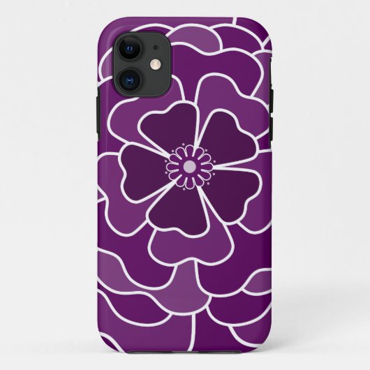 濃い紫の抽象芸術 Case-Mate iPhoneケース (裏面)