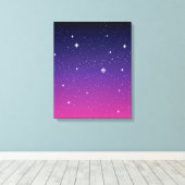 濃い紫の星空 キャンバスプリント (インサイチュ (ウッドフロア))