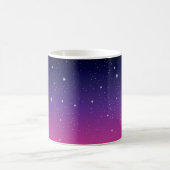 濃い紫の星空 コーヒーマグカップ (中央)