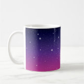 濃い紫の星空 コーヒーマグカップ (左)