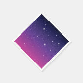 濃い紫の星空 スタンダードカクテルナプキン (角)