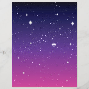 濃い紫の星空 チラシ