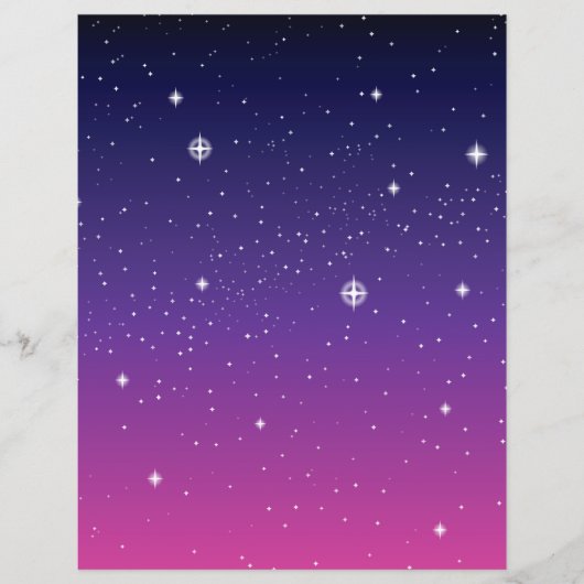 濃い紫の星空 チラシ (正面)