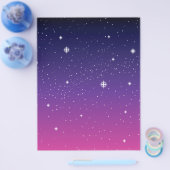 濃い紫の星空 チラシ (シングル)