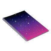 濃い紫の星空 ノートブック (右側)