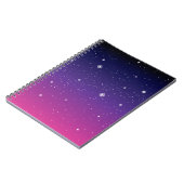 濃い紫の星空 ノートブック (左側)
