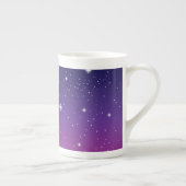 濃い紫の星空 ボーンチャイナマグカップ (右)