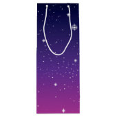 濃い紫の星空 ワインギフトバッグ (裏面)