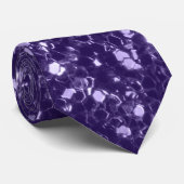濃い紫の紫のグリッター ネクタイ (ロール)