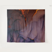 濃い紫エレガントの大理石タペストリー タペストリー (正面(横))