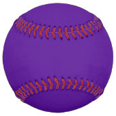 濃い紫無地の色 ソフトボール (裏面)