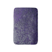 濃い紫王室の錆びた金属テクスチャ抽象芸術 バスマット (正面縦)