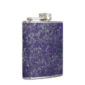 濃い紫王室の錆びた金属テクスチャ抽象芸術 フラスク (右)