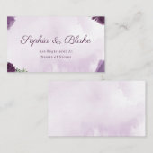 濃い紫色のバラフローラゴシック様式のレジストリエンクロージャ エンクロージャーカード (正面/裏面)