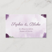 濃い紫色のバラフローラゴシック様式のレジストリエンクロージャ エンクロージャーカード (正面)