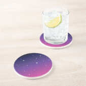 濃い紫色の星空 コースター (側面)