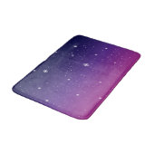 濃い紫色の星空 バスマット (アングル)