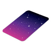 濃い紫色の星空 マグネット (左側)
